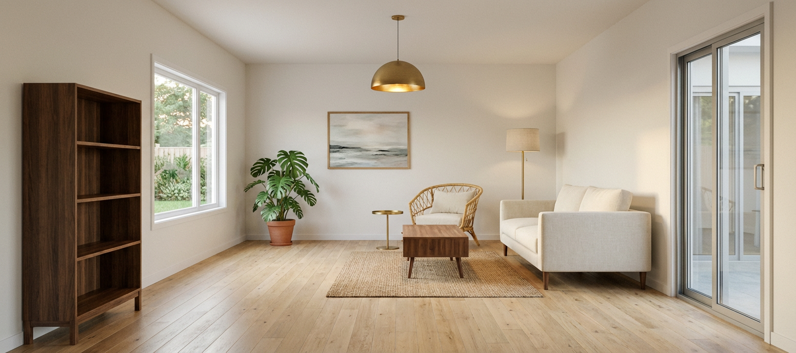 AI-generated interior render